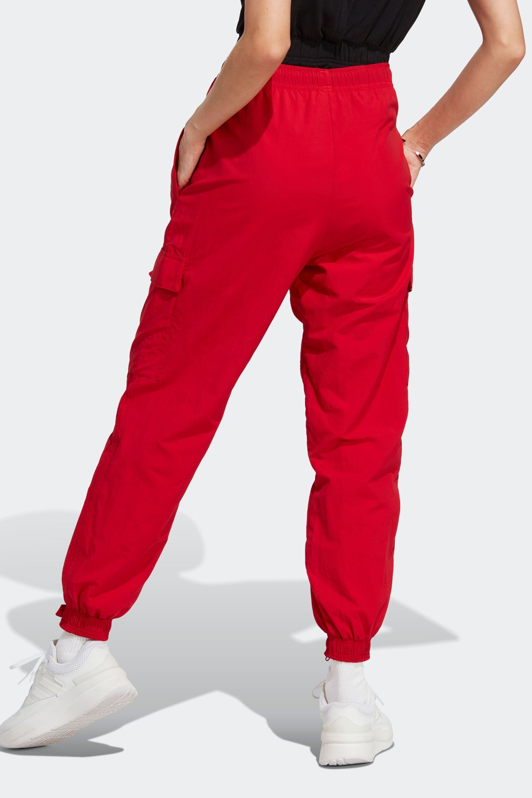 Red cargo joggers sales