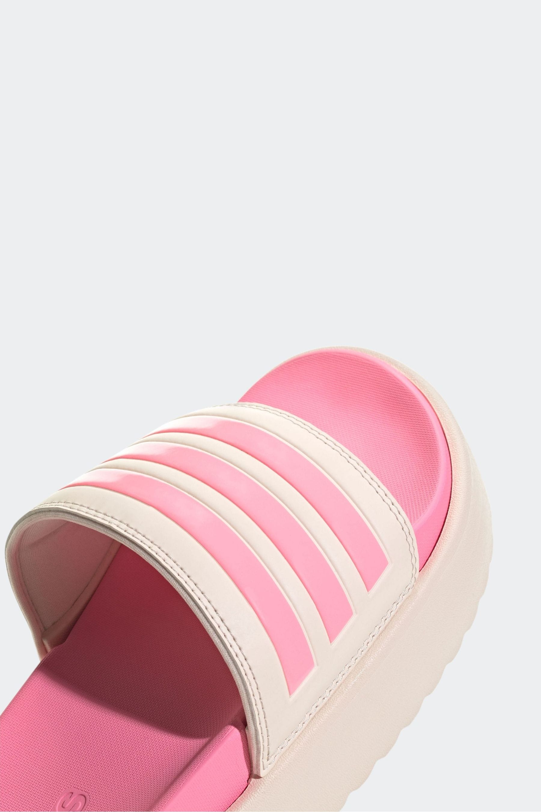 Buy adidas Pink Adilette Platform Sandals from Next Luxembourg