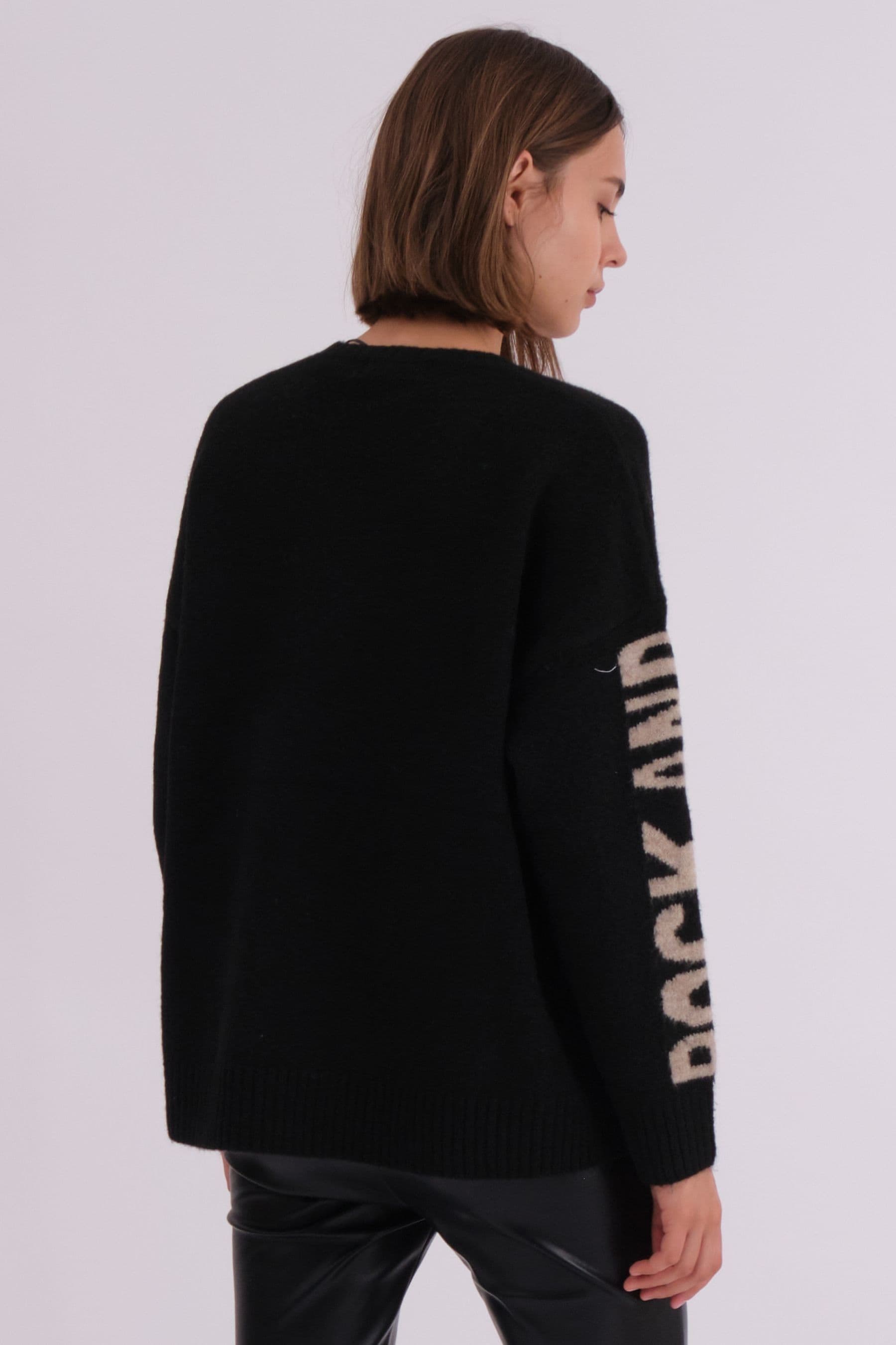 Long black jumper womens deals