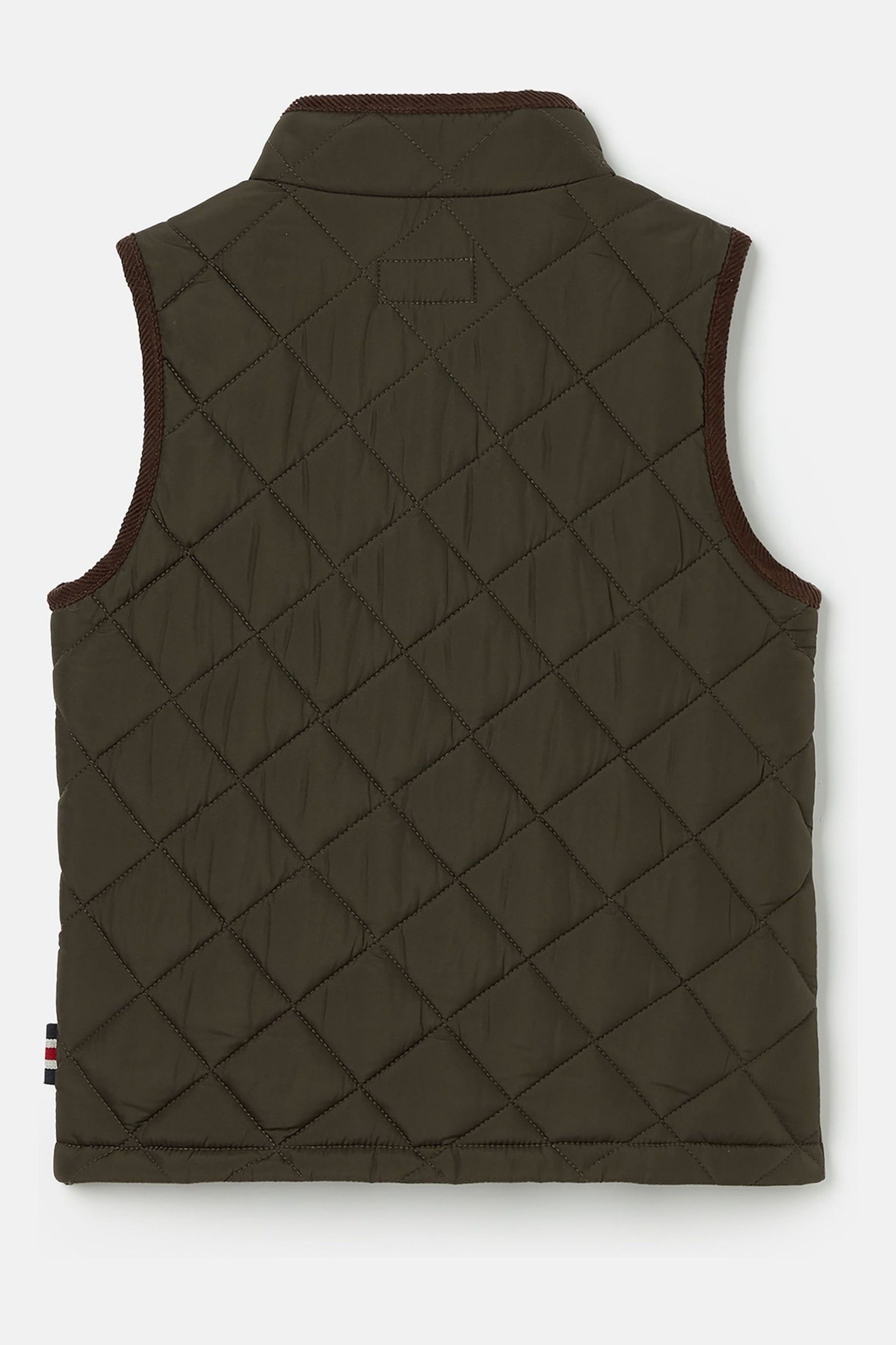 Joules Hugo Green Quilted Gilet - Image 2 of 6