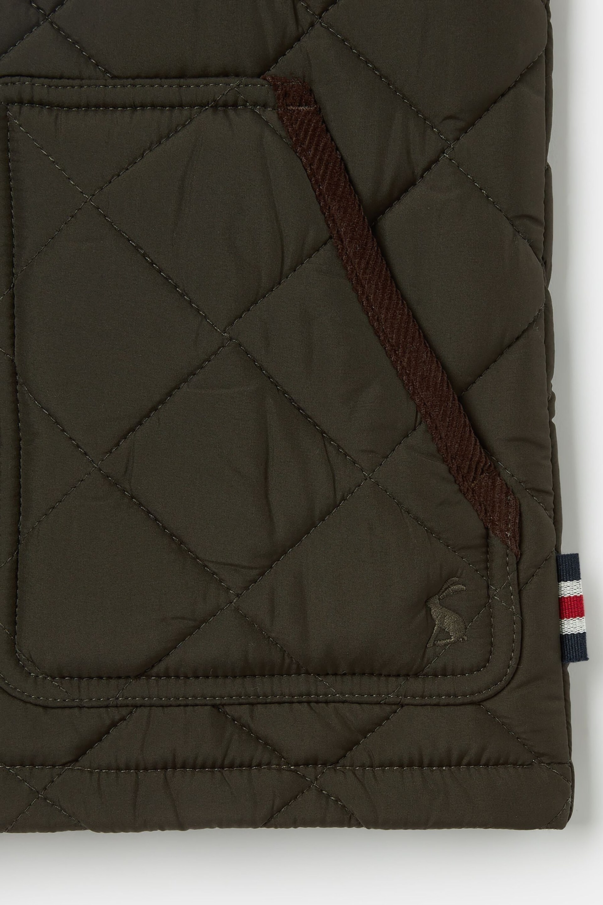 Joules Hugo Green Quilted Gilet - Image 4 of 6