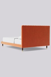 Swoon Easy Velvet Burnt Orange Porlock Bed - Image 5 of 8