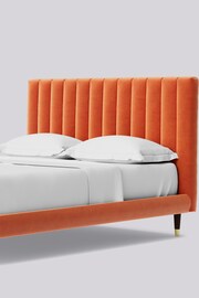 Swoon Easy Velvet Burnt Orange Porlock Bed - Image 6 of 8