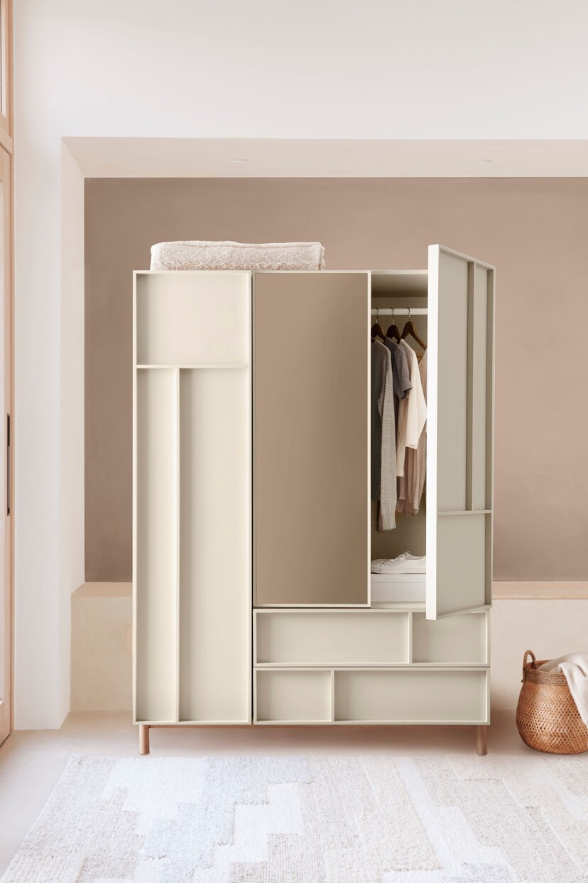 Oyster Finsbury Triple, 2 Drawers Wardrobe - Image 2 of 8