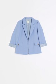 River Island Light Blue Girls Rolled Sleeve Blazer - Image 1 of 3