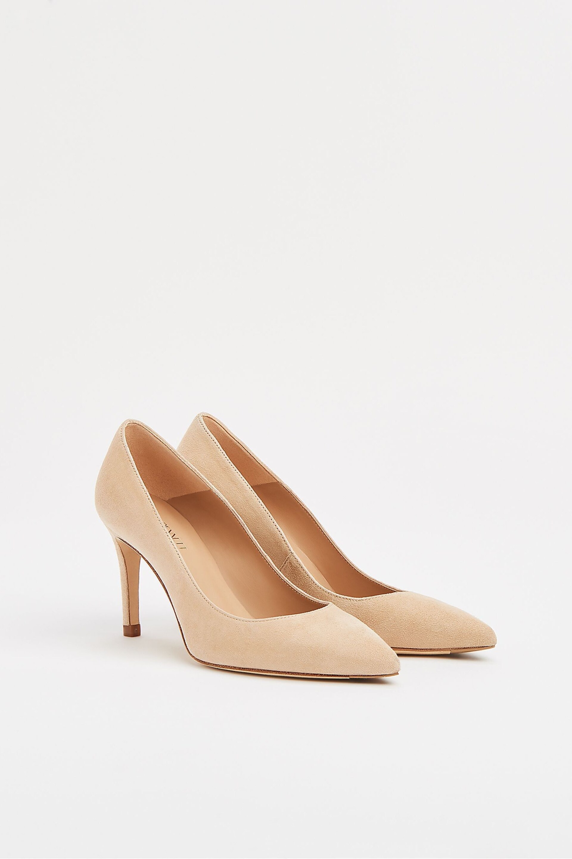 LK Bennett Floret Suede Pointed Toe Courts - Image 2 of 4