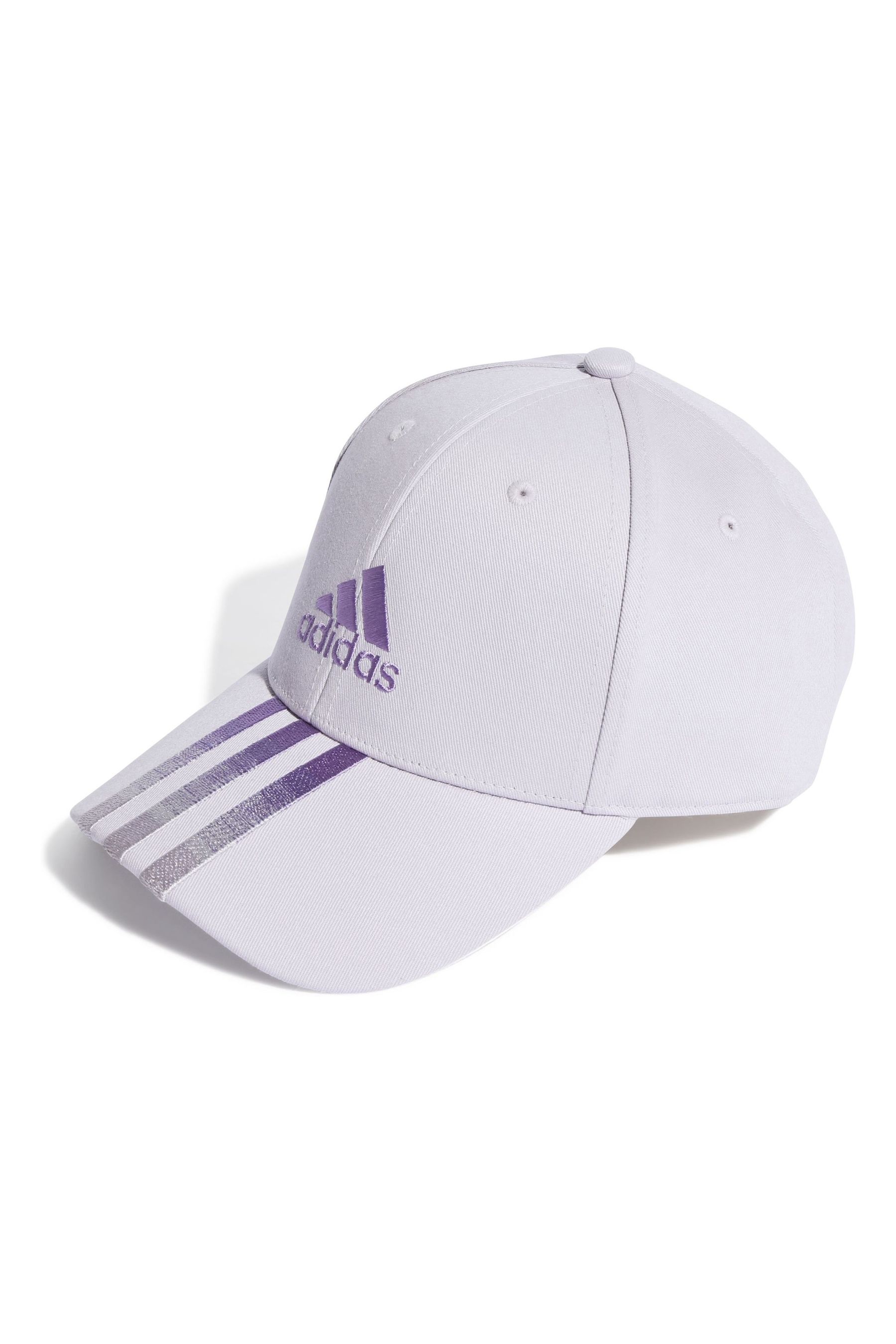Buy adidas Purple Baseball 3 Stripes Cap from Next Luxembourg