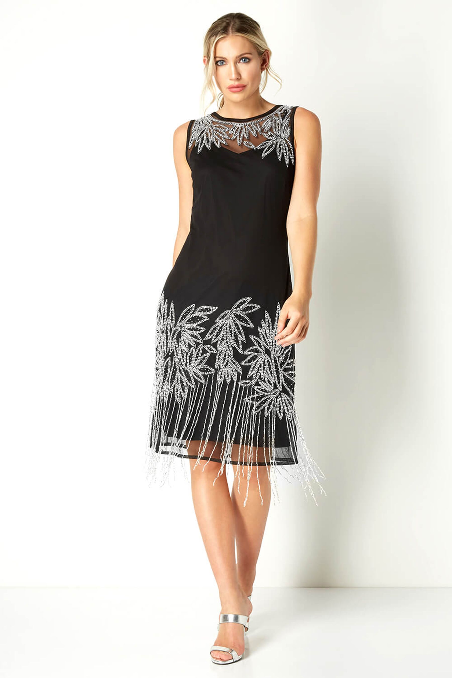 Embellished flapper dress best sale