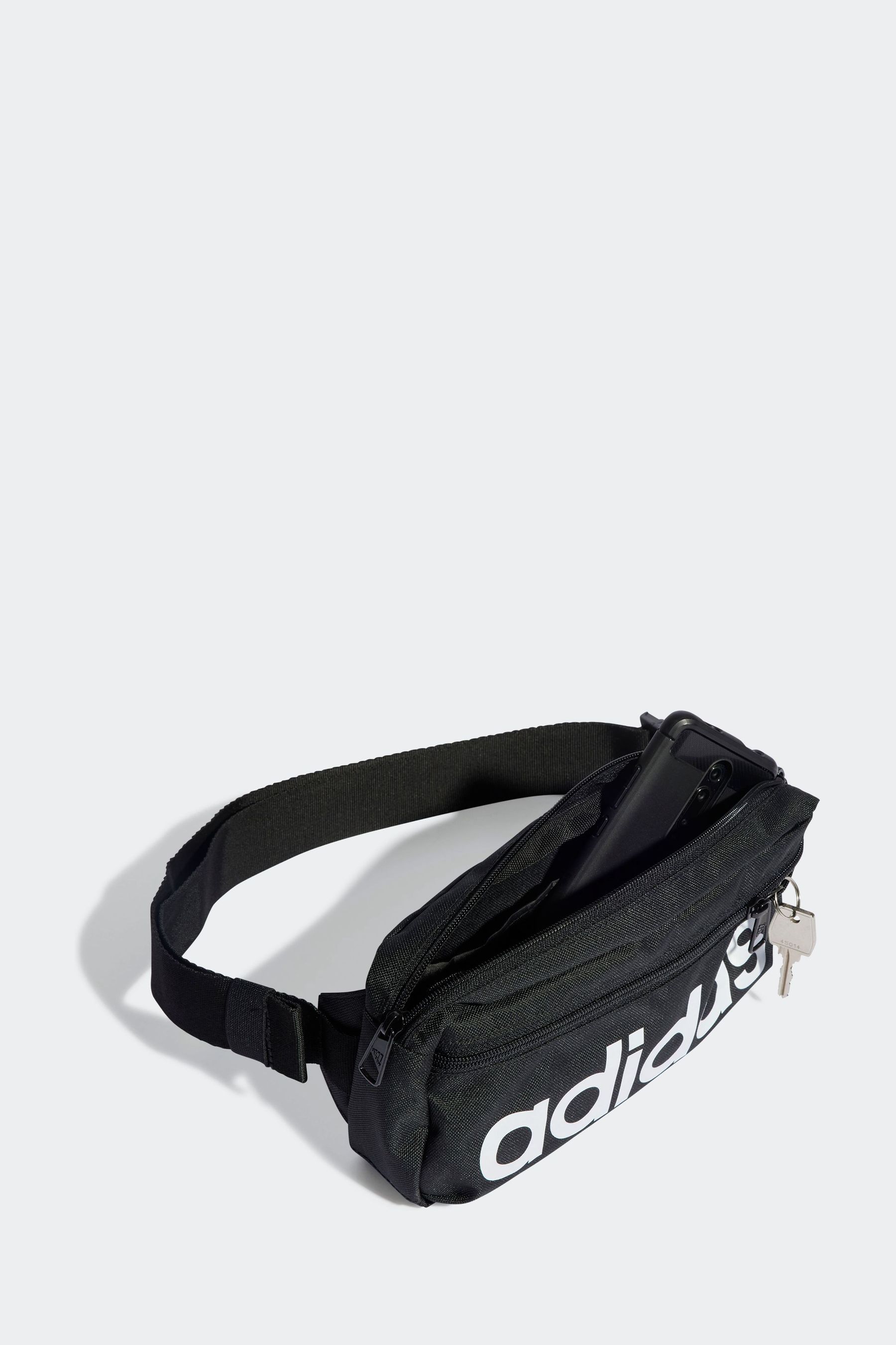 Buy adidas Black Linear Bum Bag from Next Luxembourg