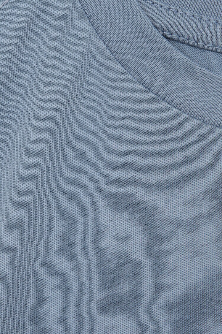 Reiss Aquamarine blue Bless Senior Crew Neck T-Shirt - Image 6 of 6