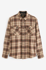 Natural Twin Pocket Check Long Sleeve Shirt - Image 6 of 8