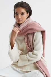 Reiss Blush Picton Wool-Cashmere Scarf - Image 2 of 5