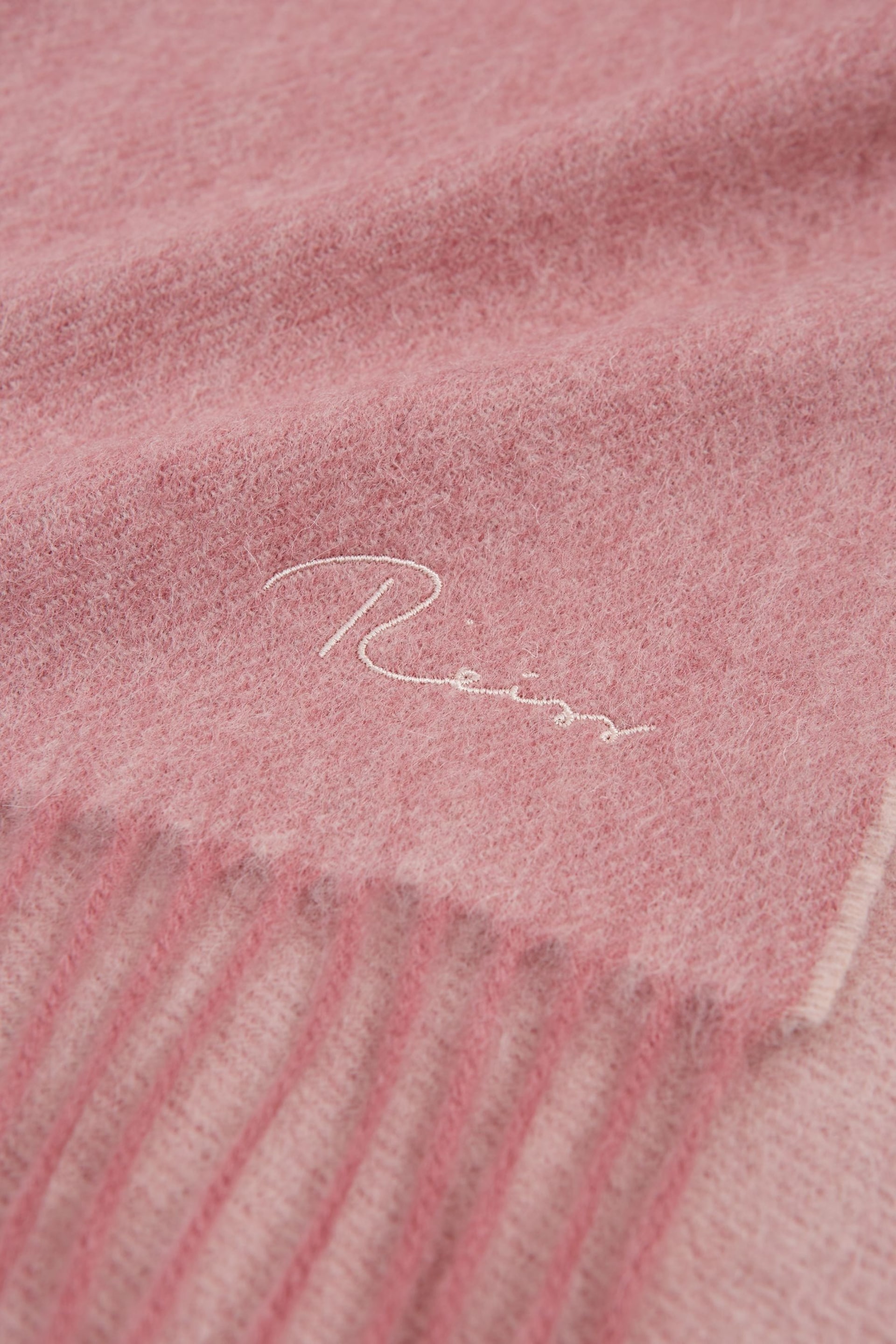 Reiss Blush Picton Wool-Cashmere Scarf - Image 5 of 5