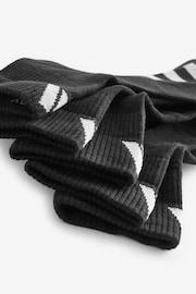 adidas Black Cushioned Mid-Cut Socks 3 Pack - Image 3 of 4