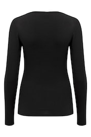 Pour Moi Dark Black Chrome Navy Blue Round Neck - Image 4 of 4