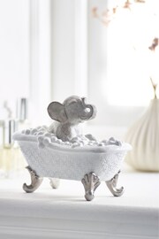 Grey Bathing Elephant Ornament - Image 1 of 2