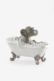 Grey Bathing Elephant Ornament - Image 2 of 2