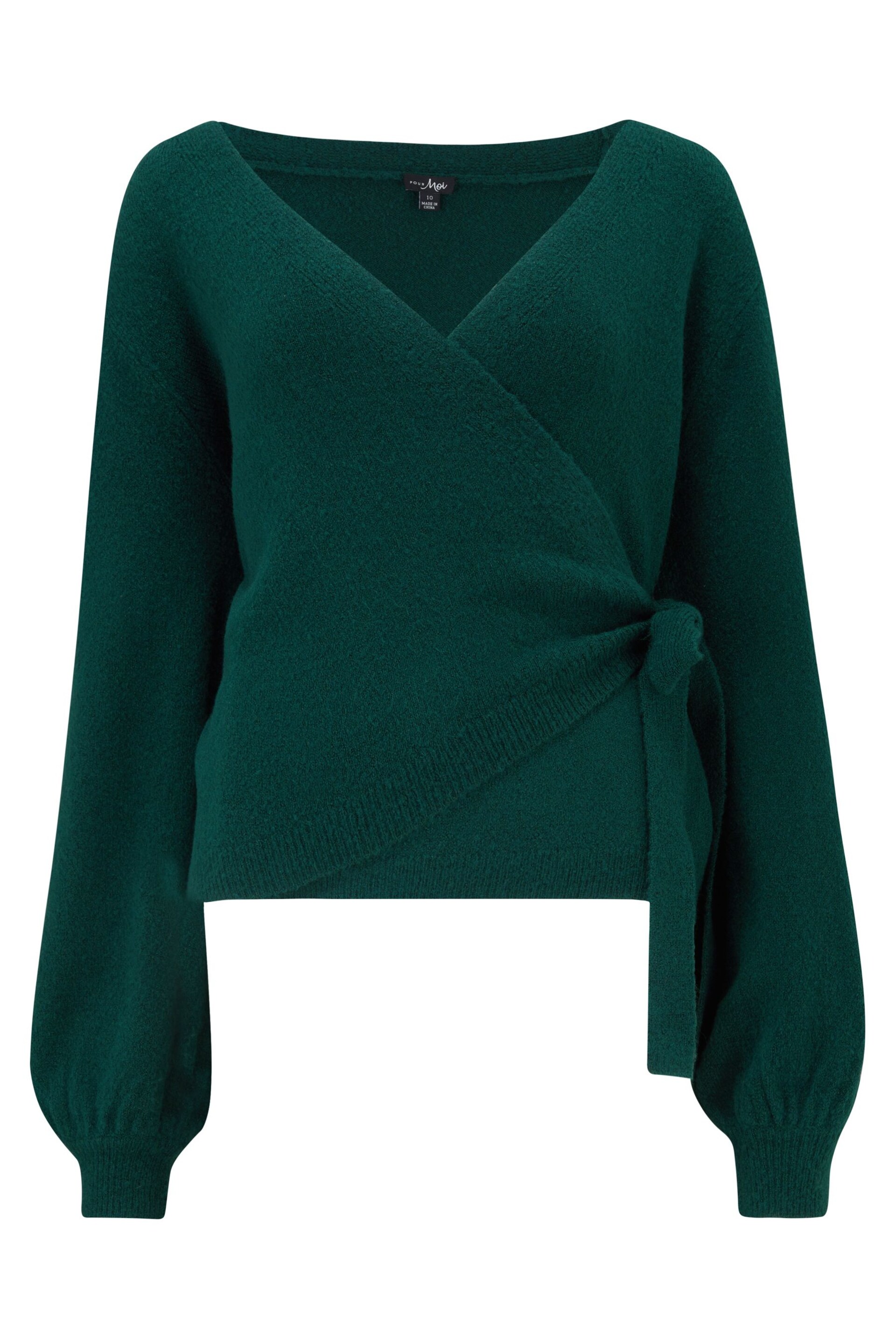 Pour Moi Green Elle Knit Ballet Jumper - Image 4 of 5