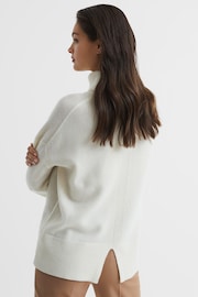 Reiss Cream Sarah Casual Wool-Cashmere Roll Neck Jumper - Image 5 of 7