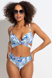 Pour Moi Blue Amalfi Foldover Bikini - Image 3 of 5