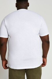 River Island White Big & Tall Slim Fit T-Shirt - Image 2 of 4