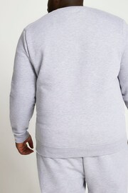 River Island Grey Big & Tall Slim fit Sweatshirt - Image 2 of 4