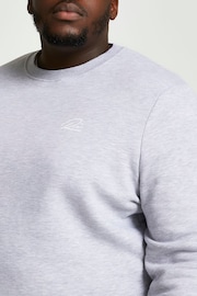 River Island Grey Big & Tall Slim fit Sweatshirt - Image 4 of 4