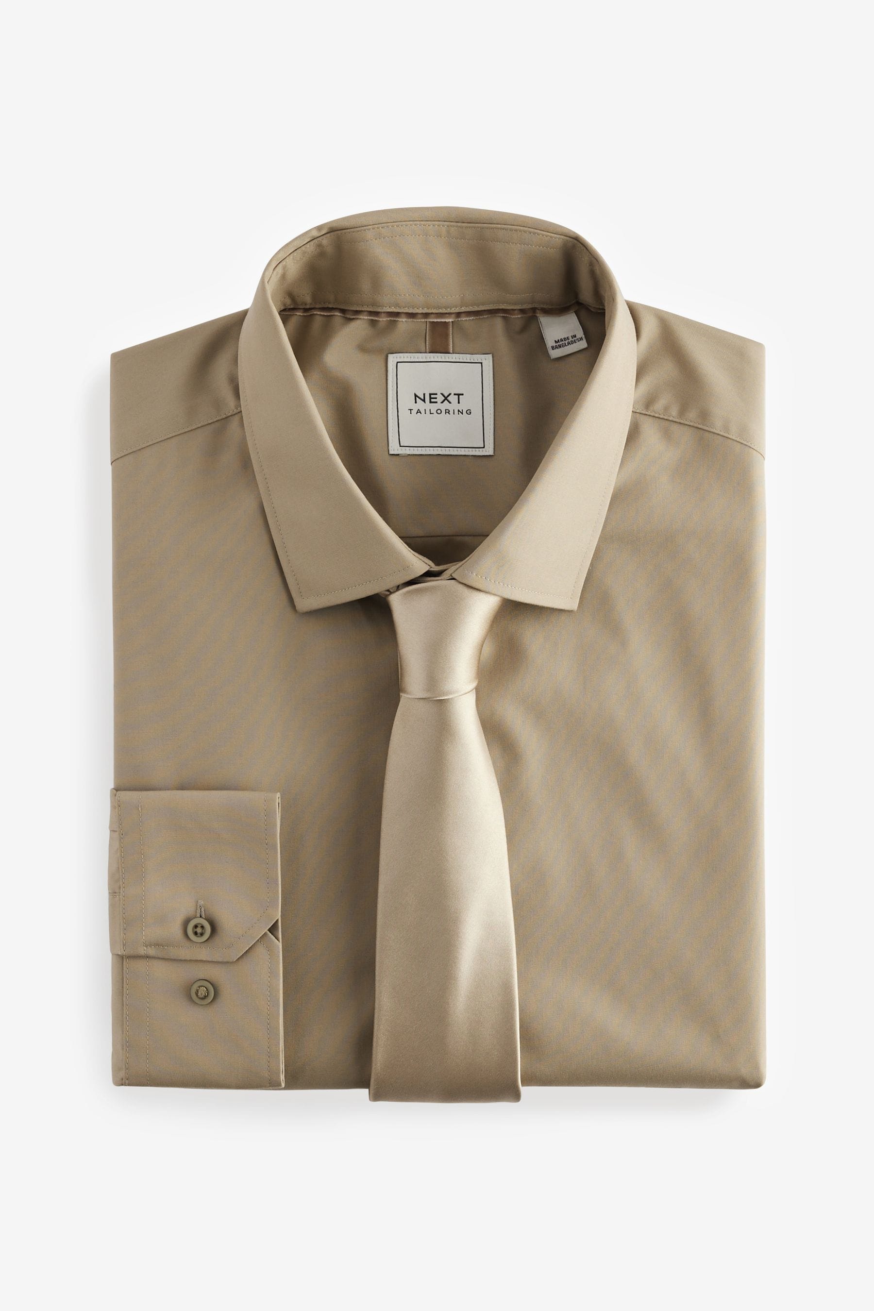 Brown dress shirt and tie hot sale