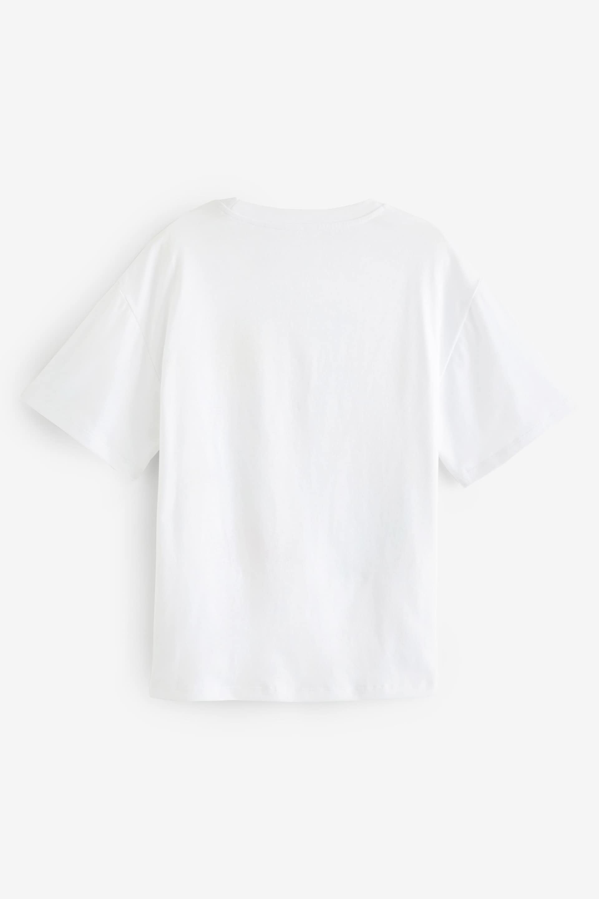 Ecru Oversized Graphic T-Shirt (3-16yrs) - Image 6 of 7