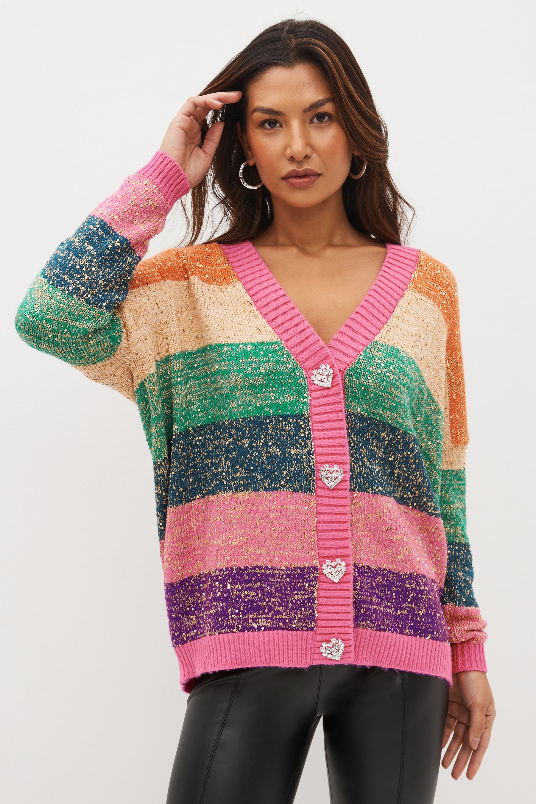 Olivia rubin rainbow cardigan online