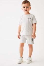 Baker by Ted Baker Striped T-Shirt and Shorts Set - Image 1 of 9