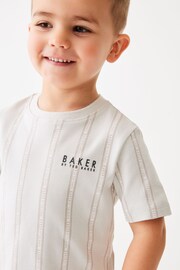 Baker by Ted Baker Striped T-Shirt and Shorts Set - Image 3 of 9