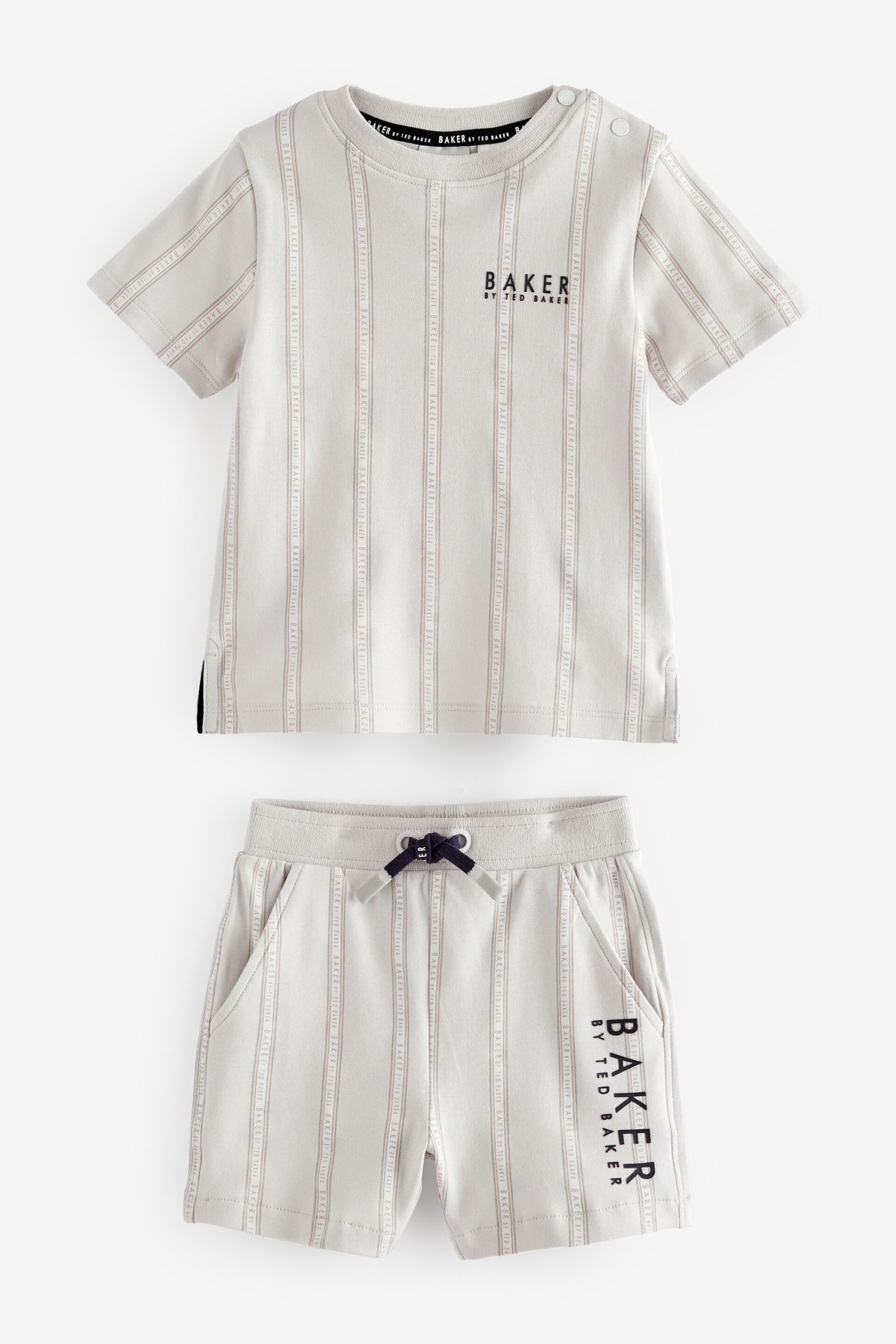 Baker by Ted Baker Striped T-Shirt and Shorts Set - Image 6 of 9