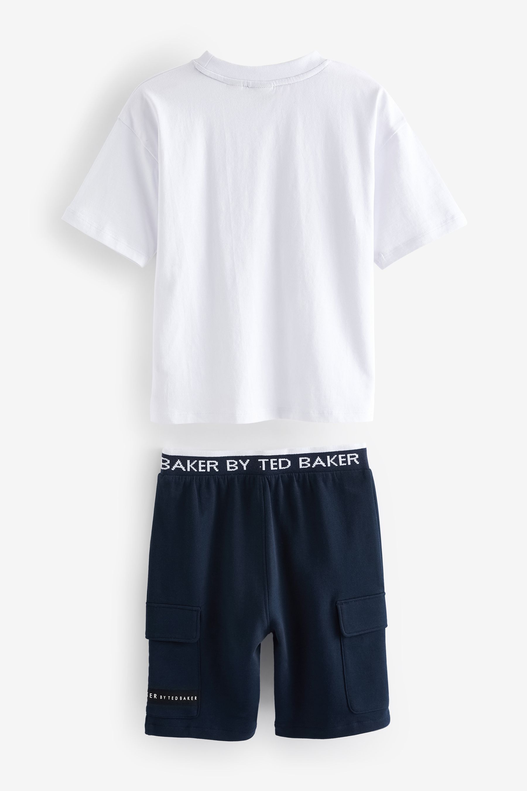 Buy Baker by Ted Baker Navy Graphic T Shirt And Navy Shorts Set from Next Luxembourg