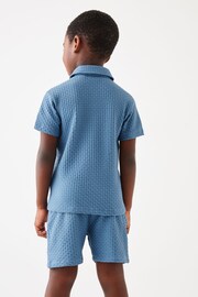 Baker by Ted Baker Textured Polo Shirt and Shorts Set - Image 12 of 14