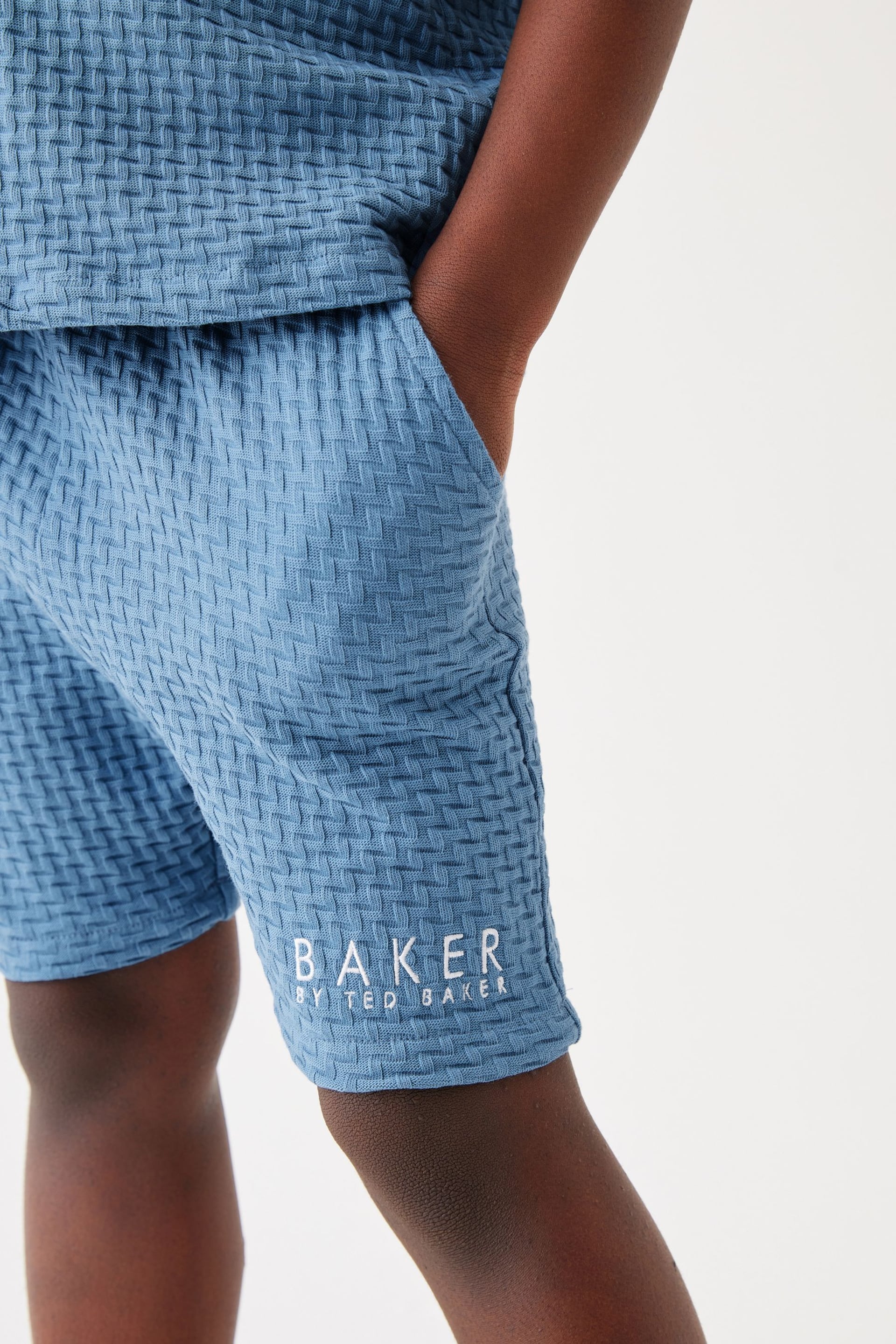 Baker by Ted Baker Textured Polo Shirt and Shorts Set - Image 14 of 14