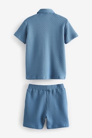 Baker by Ted Baker Textured Polo Shirt and Shorts Set - Image 2 of 14