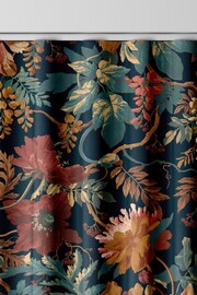 Graham & Brown Dusk Blue Florenzia Made to Measure 100% Cotton Curtains - Image 7 of 8