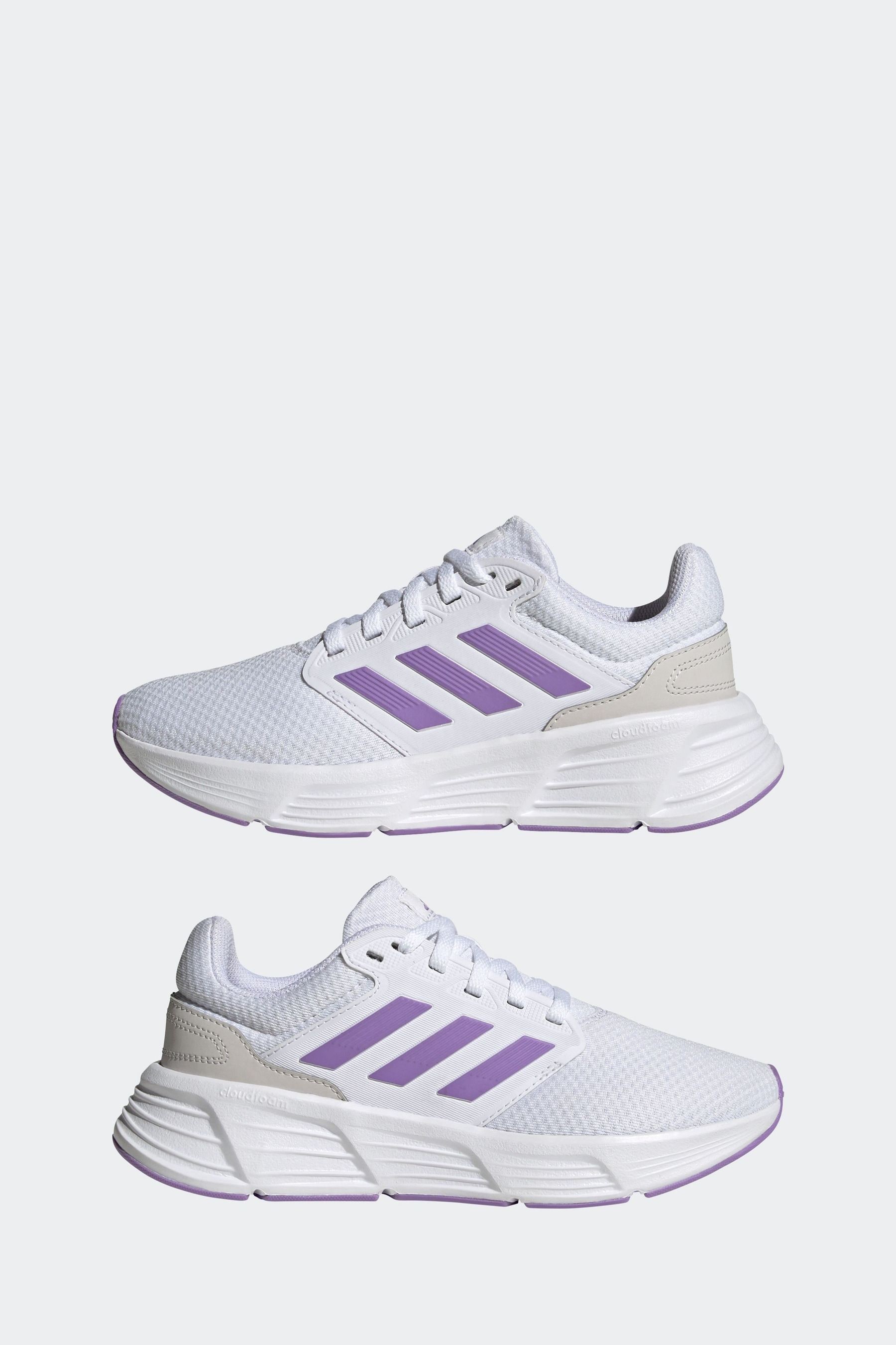 Buy adidas White Purple Galaxy 6 Trainers from Next Germany