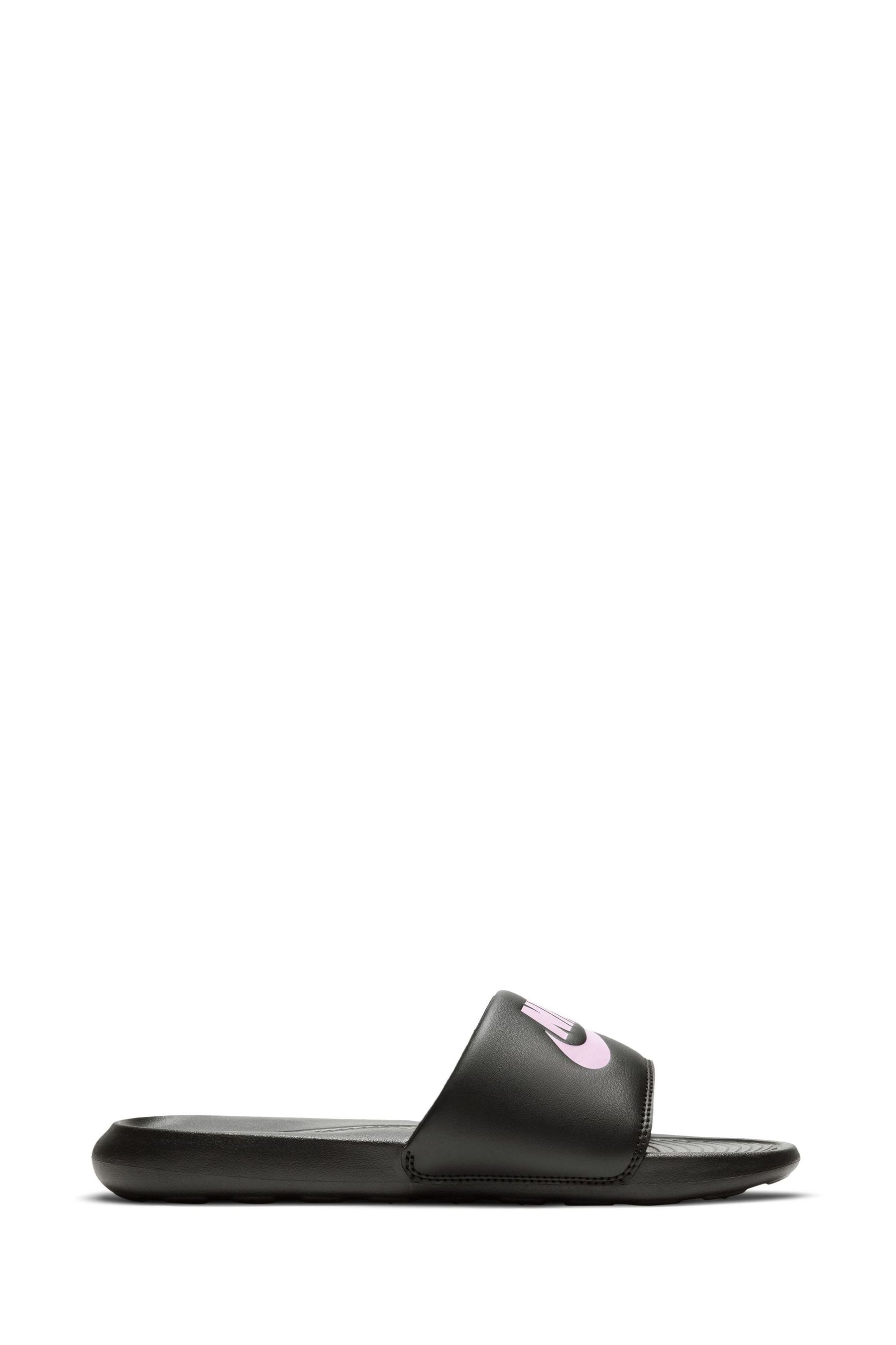 Nike pink sliders on sale