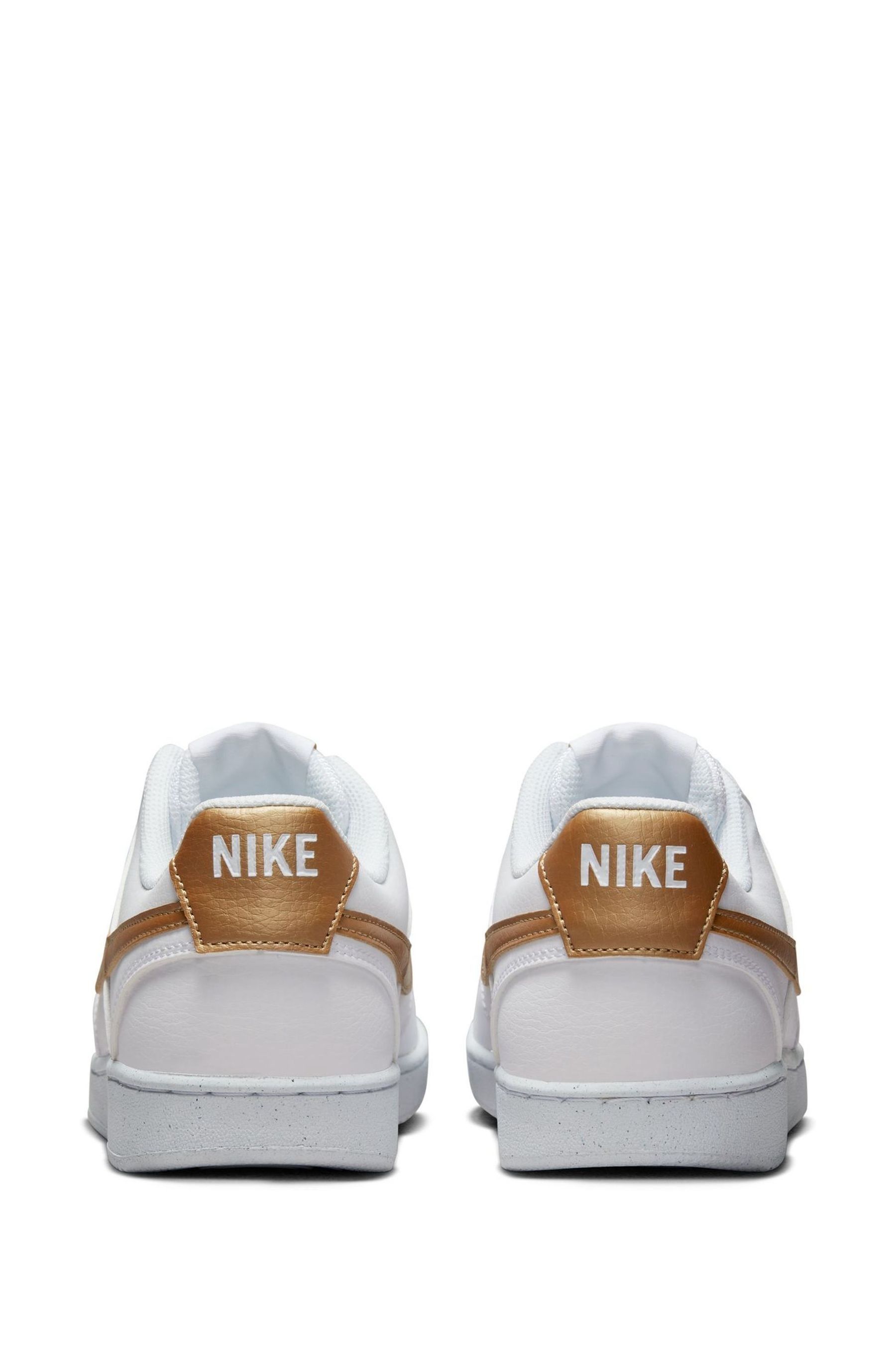 Nike court royale white gold hotsell