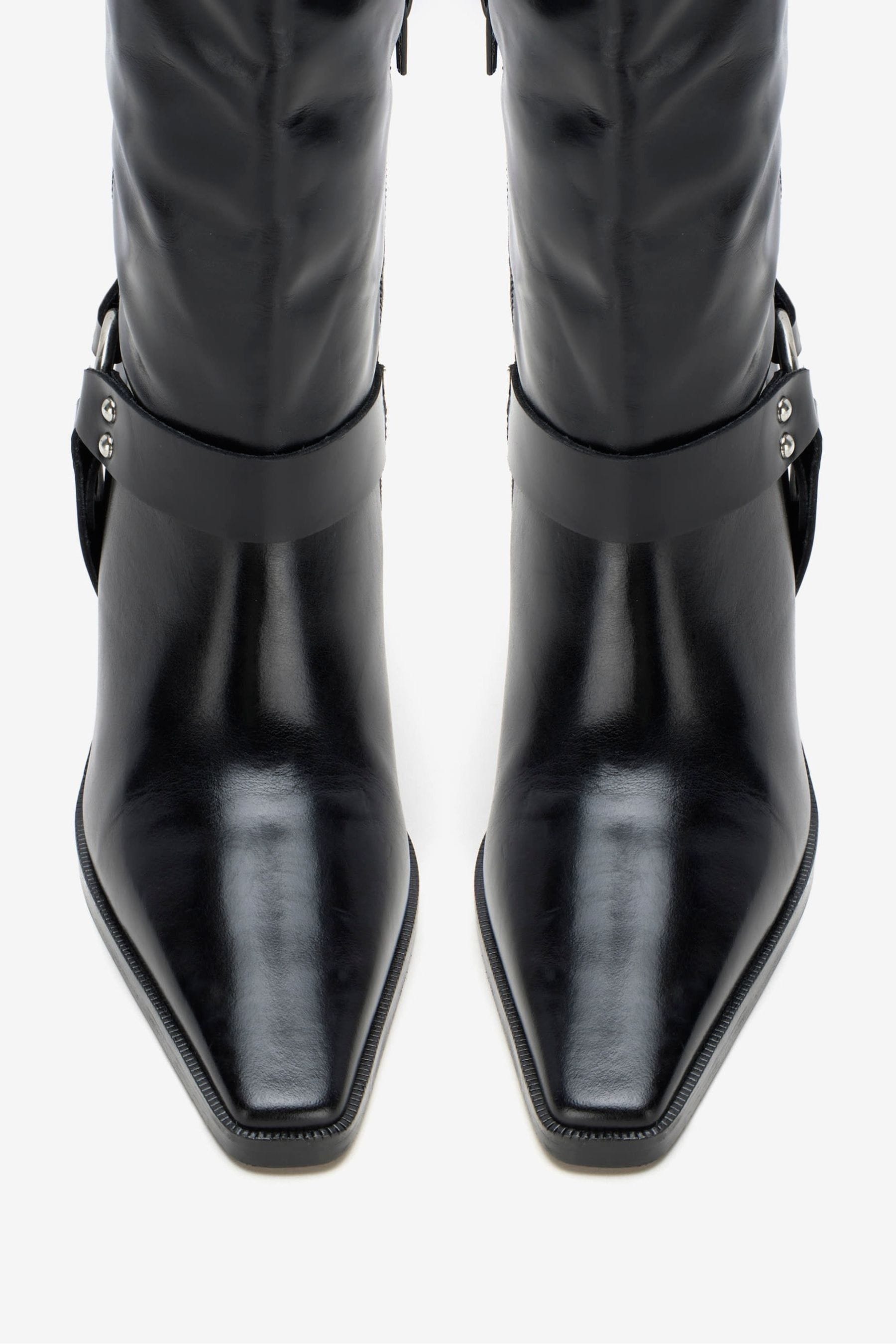 Mint velvet buckle boots top