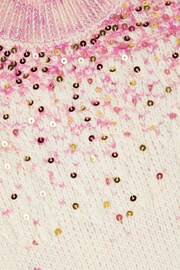 Monsoon Pink Sequin Jumper - Image 3 of 3