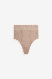 Nude Seamless Firm Tummy Control Shaping Thong - Image 5 of 5