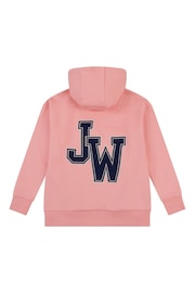 Jack Wills Oversize Pink Varsity Hoodie - Image 2 of 4