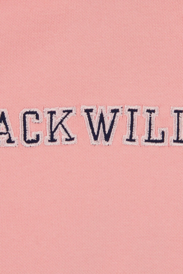 Jack Wills Pink Oversize Varsity Hoodie - Image 4 of 4