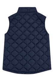 Jack Wills Navy Blue Font Puffer Gilet - Image 6 of 7