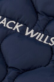 Jack Wills Navy Blue Font Puffer Gilet - Image 7 of 7