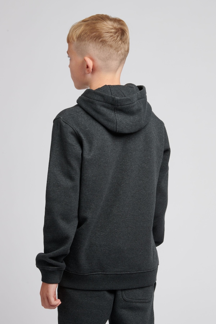 Jack Wills Charcoal Grey Script Hoodie - Image 2 of 5