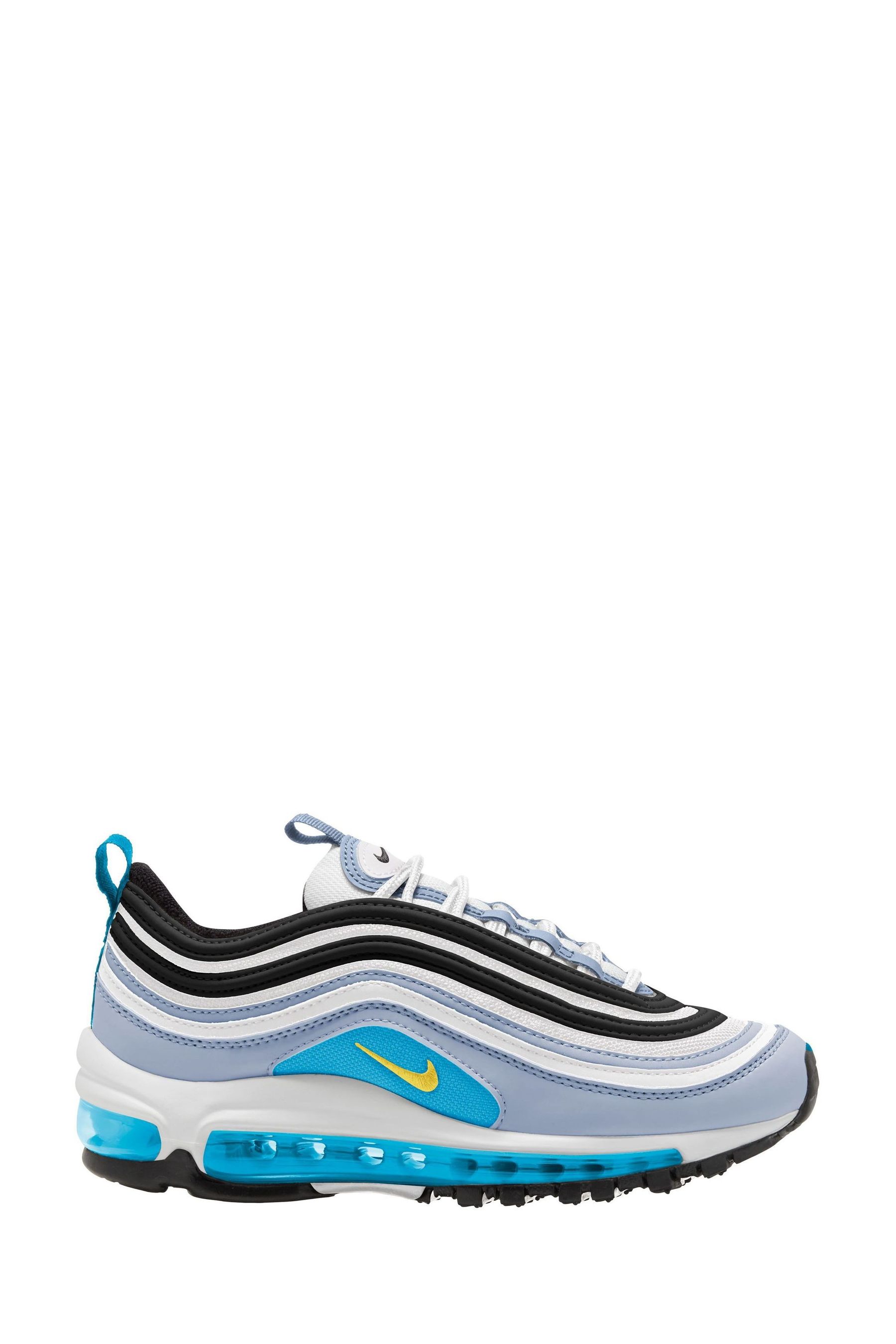 Buy Nike Grey Blue Air Max 97 Youth Trainers from Next Luxembourg